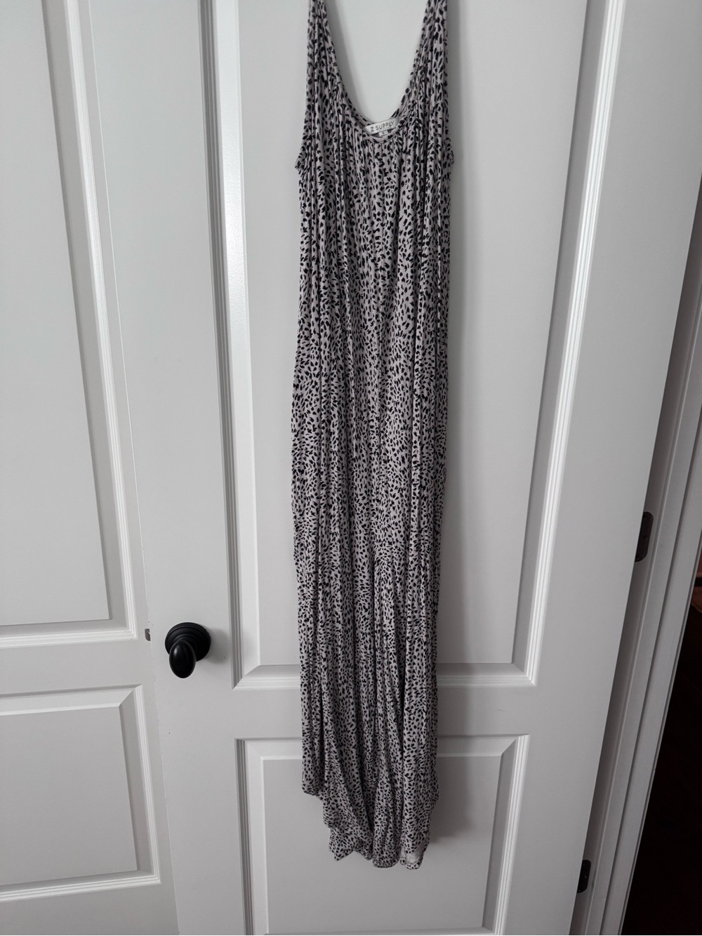Z Supply Gray Leopard Print jumpsuit